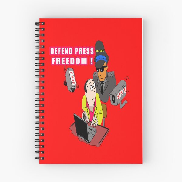 Item preview, Defend press freedom of speech funny cartoon designed and sold by twobillion.