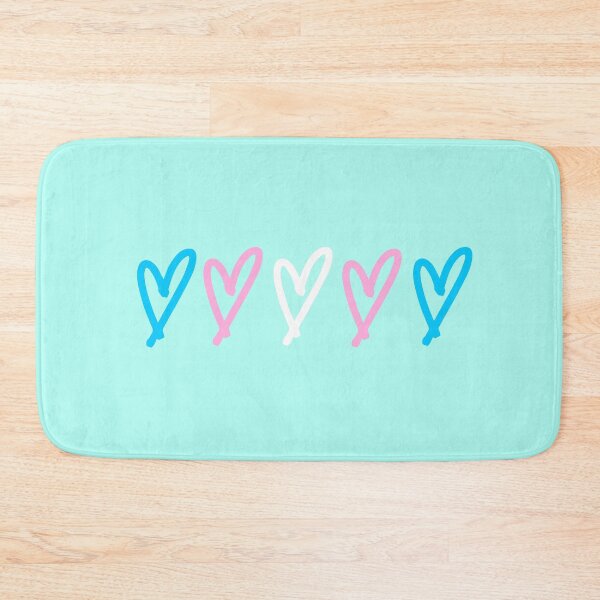Item preview, trans flag hearts  designed and sold by LannisterOnMars.