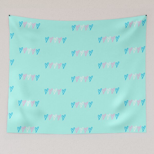 Item preview, trans flag hearts  designed and sold by LannisterOnMars.