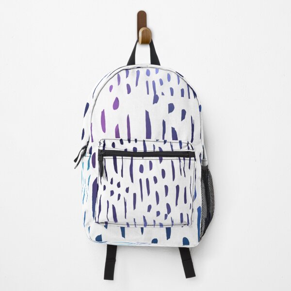 Item preview, Vertical Brush Strokes Chekered Pattern- Blue And Purple Lines designed and sold by Designs By YL.