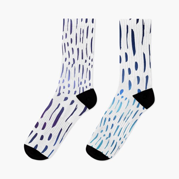 Item preview, Vertical Brush Strokes Chekered Pattern- Blue And Purple Lines designed and sold by Designs By YL.