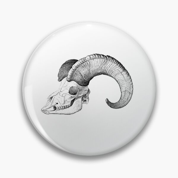 Item preview, Vintage Ram skull image  designed and sold by AnatomicalStyle.