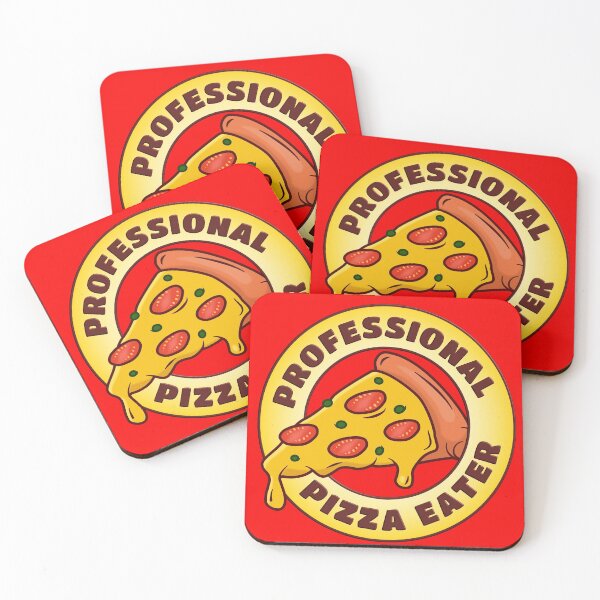Item preview, Professional Pizza Eater - thick crust pizza slice with melting cheese designed and sold by Happy Puppy Print On Demand.