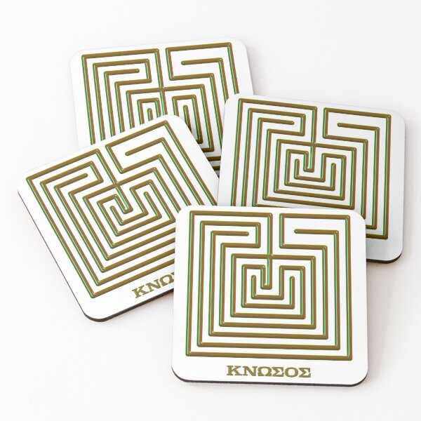 Item preview, Seven-course labyrinth design from Minoan coin designed and sold by Happy Puppy Print On Demand.