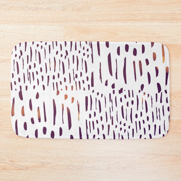 Item preview, Vertical Brush Strokes Chekered Pattern- Gold And Purple Lines designed and sold by Designs By YL.