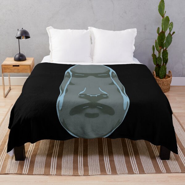 Moyai Emoji Moai Emoji Easter Island Black Duvet Cover for Sale