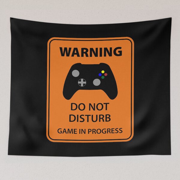 Item preview, Gamer do not disturb highway style warning sign. designed and sold by MultistorieDog.