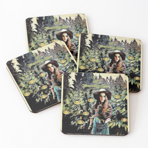 Item preview, 7 of Pentacles designed and sold by EARTH ANGEL 888.