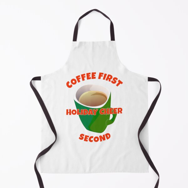 Item preview, Coffee First Holiday Cheer Second Big Green Mug  designed and sold by Angela Mello.