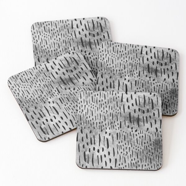 Item preview, Vertical Brush Strokes Chekered Pattern- Grey designed and sold by Designs By YL.
