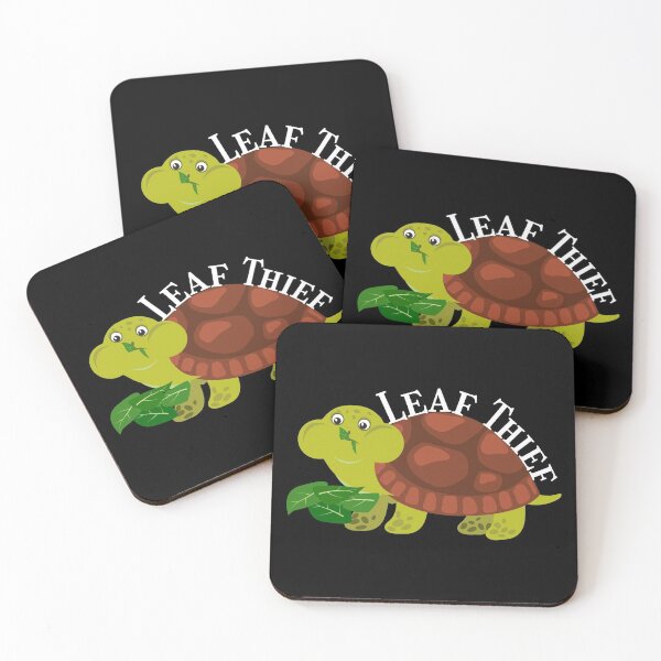 Item preview, Leaf Thief Funny Tortoise Turtle  designed and sold by SparkleLiveLife.