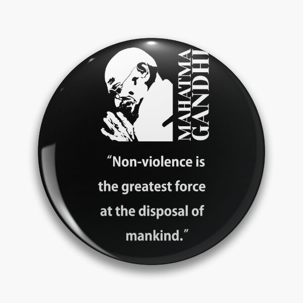 Item preview, philosopher, Mahatma Gandhi, Non-violence (small,black) designed and sold by challengecafe.
