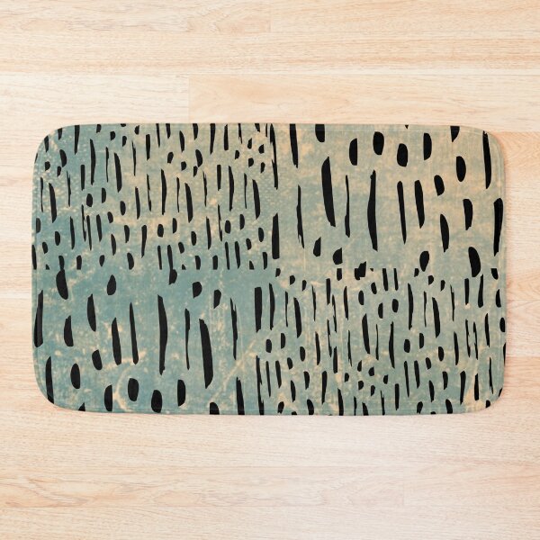 Item preview, Vertical Brush Strokes Chekered Pattern- Blue Grunge designed and sold by Designs By YL.