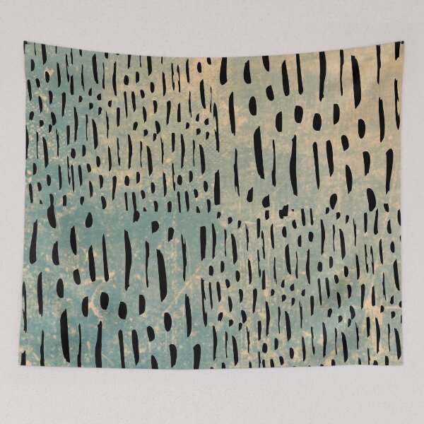 Item preview, Vertical Brush Strokes Chekered Pattern- Blue Grunge designed and sold by Designs By YL.
