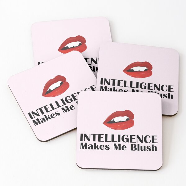 Item preview, Intelligence Makes Me Blush - Red Lips designed and sold by Bennymp.