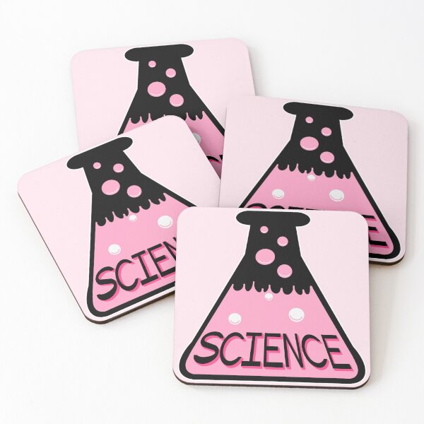 Item preview, Pink Science Flask with outline designed and sold by Neuro-Nerdom.
