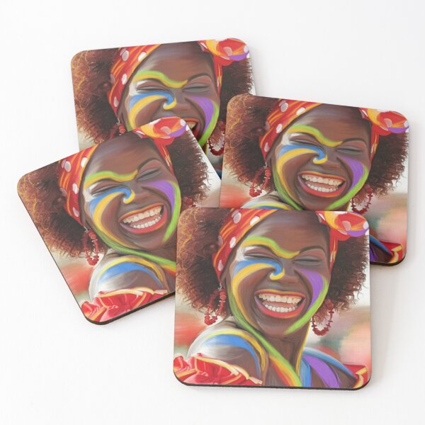 Item preview, Life's a Carnival (Carnaval de Barranquilla) - Negrita Puloy Impressionism - Magical Realism designed and sold by Realismagico.
