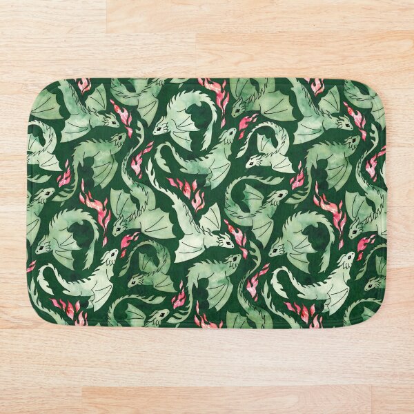 Item preview, Dragon fire dark green designed and sold by adenaJ.