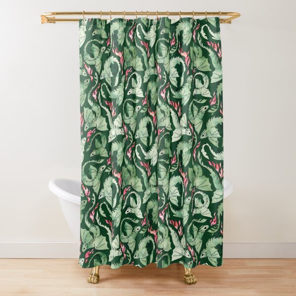 Item preview, Dragon fire dark green designed and sold by adenaJ.