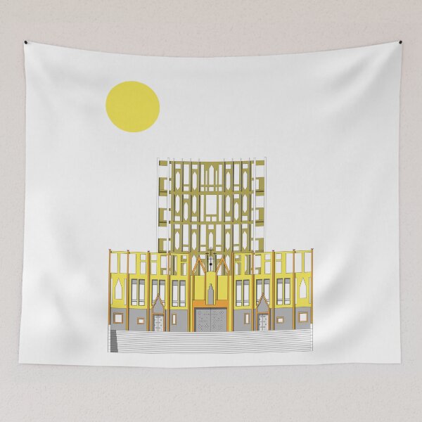 Item preview, Concattedrale Gran Madre di Dio, Print, Italian Print, Brutalist, Brutalism, Architecture designed and sold by sketchingarchi.