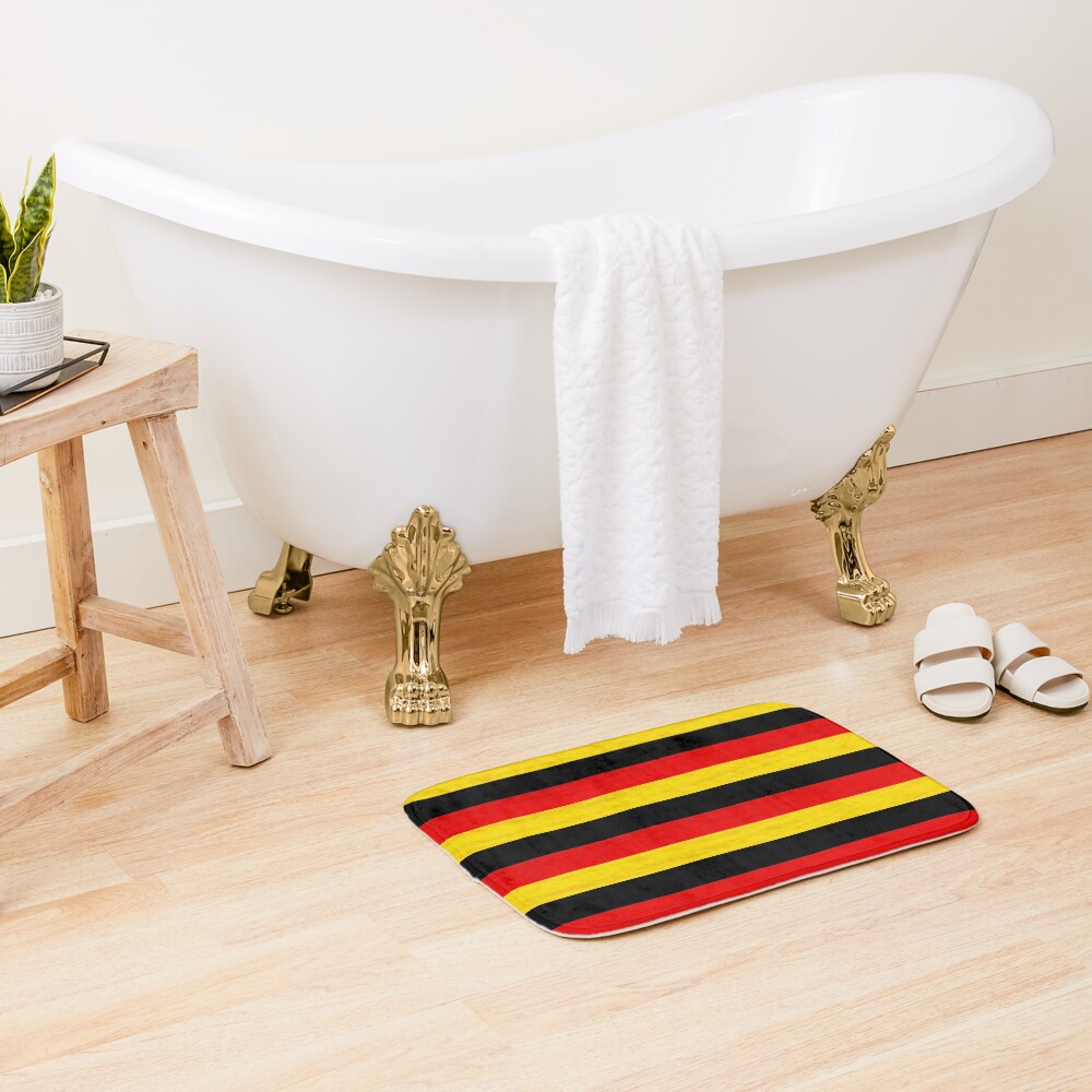 BLACK, RED, YELLOW/SAMER BRASIL Bath Mat