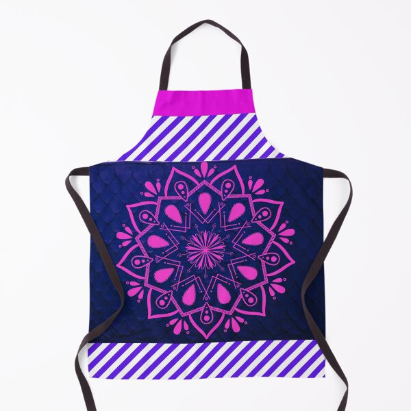 Item preview, Pink and blue mandala flowers-floral abstract designed and sold by Mammanation.