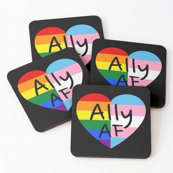 Item preview, Ally AF III - LGBTQ Flag Gay Trans Lesbian Queer Pride designed and sold by Lemon Pepper.