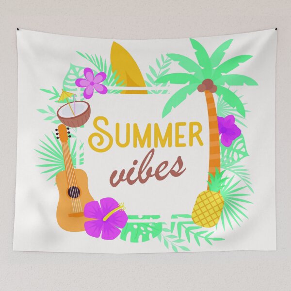 Item preview, Copy of I Love Summer Yellow wording Text On Green Background Wording Text Label Slogan designed and sold by WearWolfDesigns.