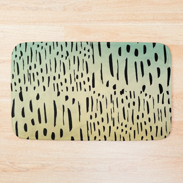 Item preview, Vertical Brush Strokes Chekered Pattern- Green To Yellow Gradient designed and sold by Designs By YL.