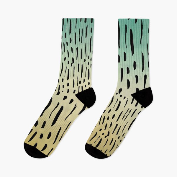 Item preview, Vertical Brush Strokes Chekered Pattern- Green To Yellow Gradient designed and sold by Designs By YL.