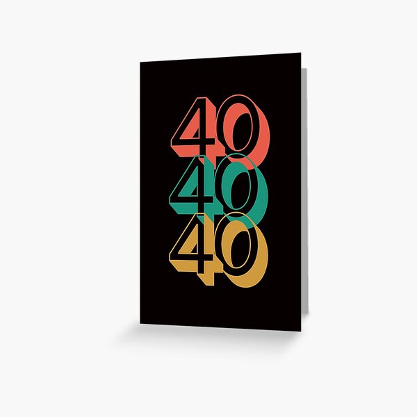 Item preview, Retro 40th Birthday designed and sold by BlakefourDesign.