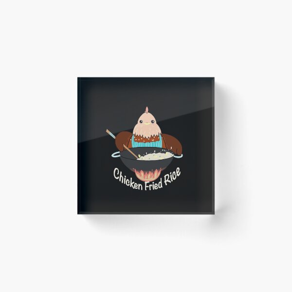 Item preview, Chicken Fried Rice | Are You Telling Me a Chicken Fried This Rice White Text | Dad Joke | Cute Red Chicken designed and sold by juliuhhh.