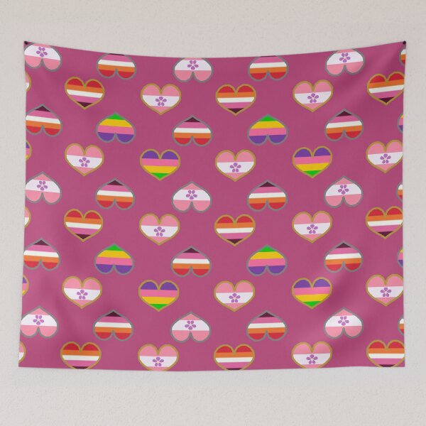 Item preview, Sapphic + Lesbian Pride Hearts designed and sold by Roxzania.