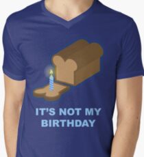 It's Not My Birthday (Blue) Men's V-Neck T-Shirt