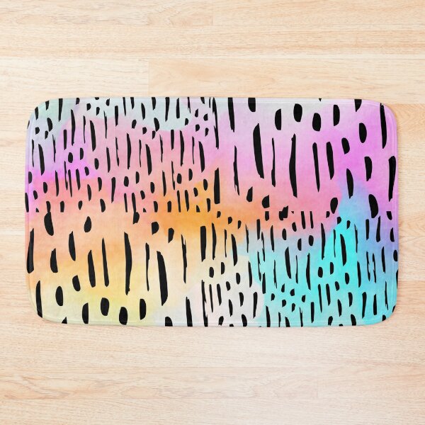 Item preview, Vertical Brush Strokes Chekered Pattern- Rainbow  designed and sold by Designs By YL.