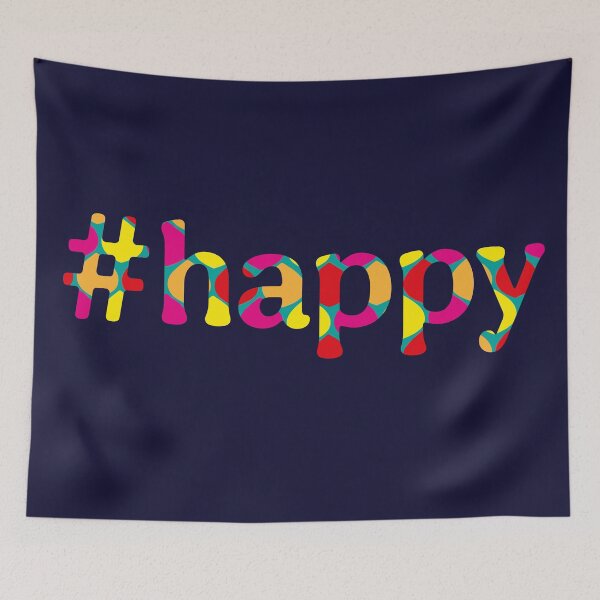 Item preview, Hashtag Happy (2) designed and sold by ToluaPrints.