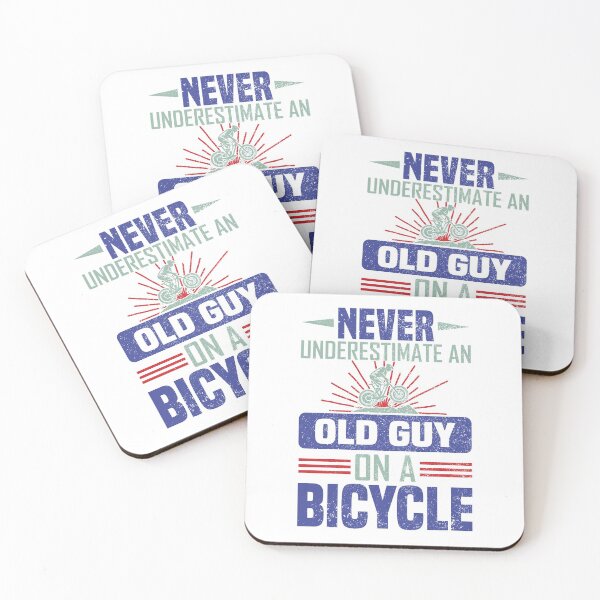 Item preview, Never underestimate an old guy on a bicycle designed and sold by digoarpi.