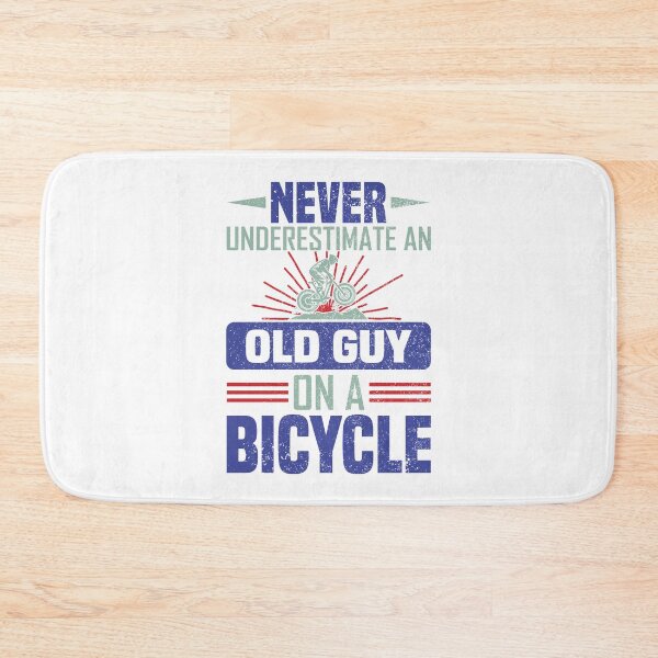 Item preview, Never underestimate an old guy on a bicycle designed and sold by digoarpi.