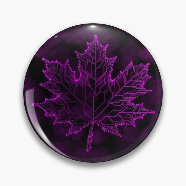 Item preview, Purple circuit board tech maple Leaf designed and sold by jc007.