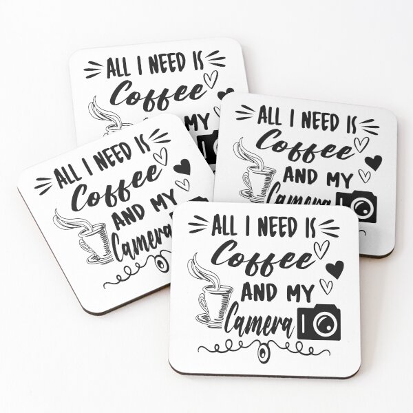 Item preview, All I Need Is Coffee And My Camera designed and sold by AmethystMurad.