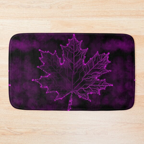 Item preview, Purple circuit board tech maple Leaf designed and sold by jc007.