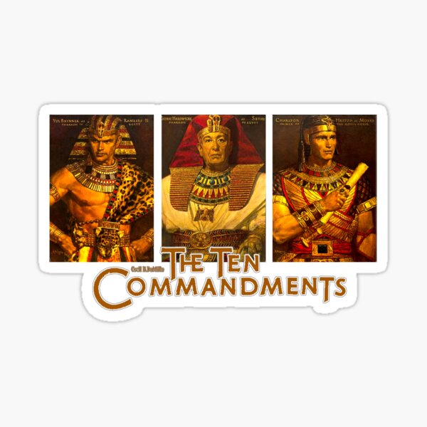 Item preview, The Ten Commandments (1956) Movie Charlton Heston Yul Brynner designed and sold by Etikett.
