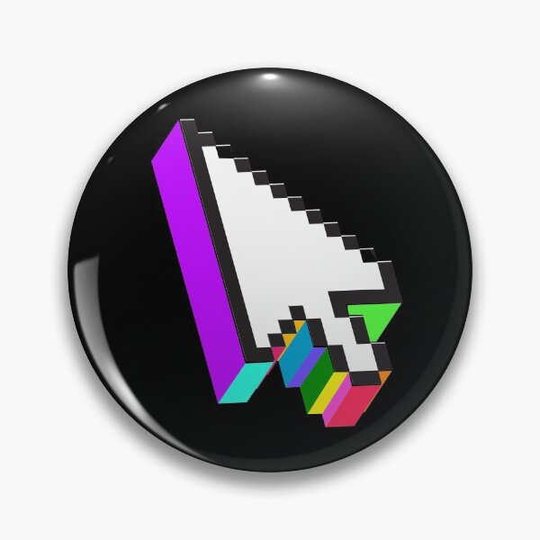 Item preview, internet computer cursor colorful hip and super geek arrow 3d designed and sold by mirrorimages.