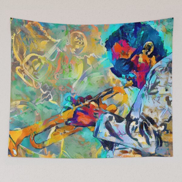 Item preview, Jazz State of Mind - Colorful Impressionism Trumpeters designed and sold by Realismagico.