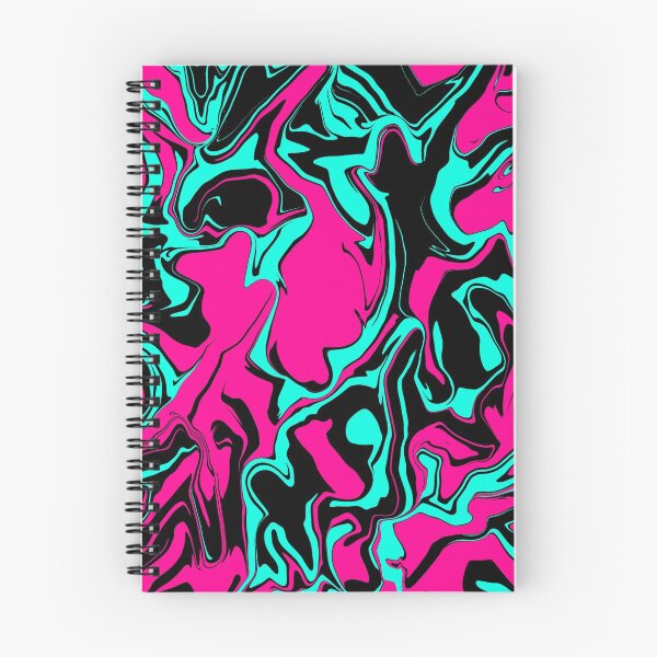Item preview, Pink, Turquoise and Black Abstract Melt designed and sold by WildNClassyFun.
