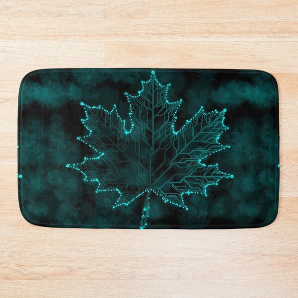 Item preview, Light blue circuit board tech maple Leaf designed and sold by jc007.