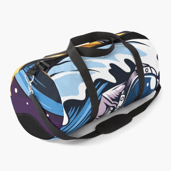 Item preview, astronauts surf on a surfboard in space with stars, planets and ocean waves artwork vector designed and sold by teemix.