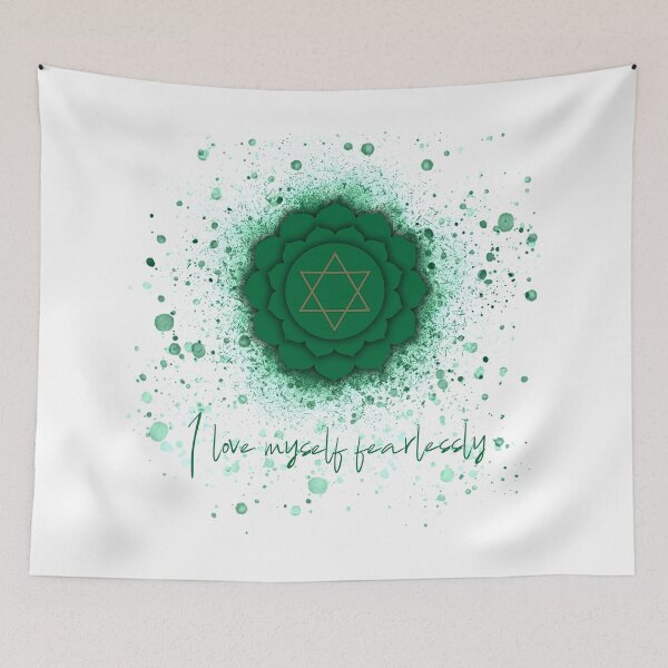 Item preview, Heart Chakra Design / I love myself fearlessly  designed and sold by blacklittlemoon.