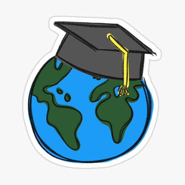 Worldly Academic Sticker