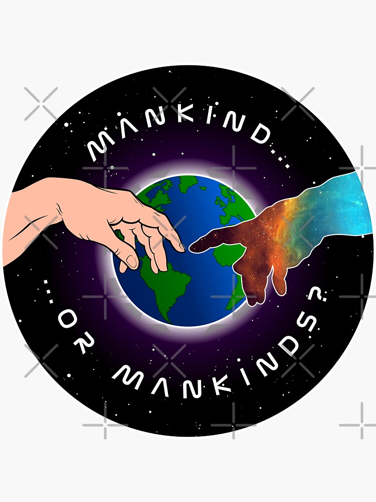 Thumbnail 3 of 3, Sticker, Mankind...or Mankinds? designed and sold by Dan Zetterström.